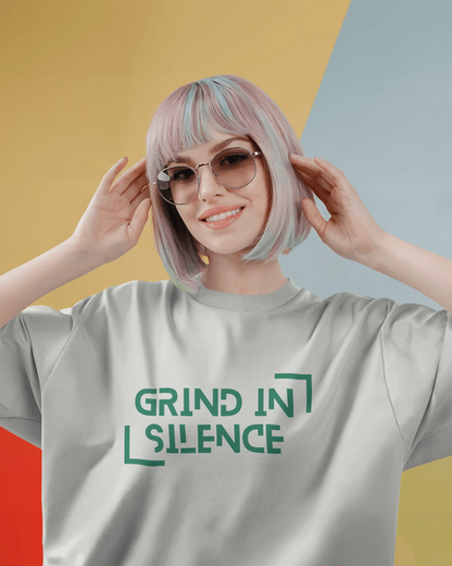 "Grind In Silence" | Women’s Motivational T-shirt