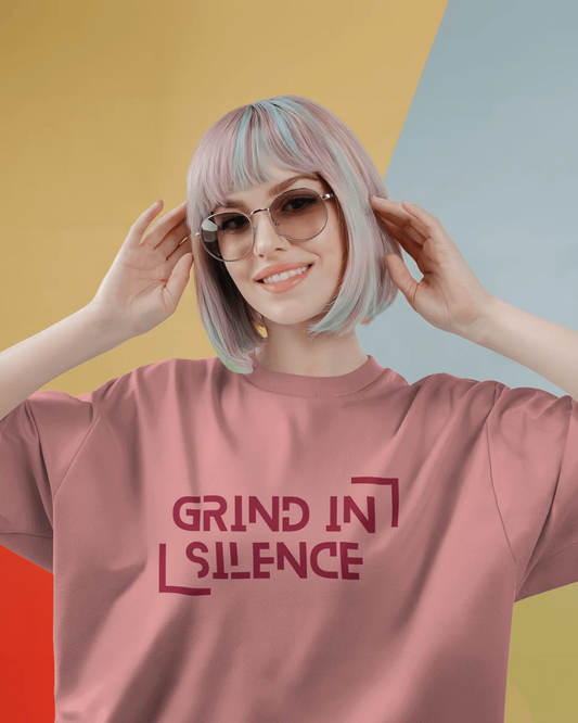"Grind In Silence" | Women’s Motivational T-shirt