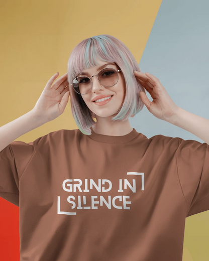 "Grind In Silence" | Women’s Motivational T-shirt