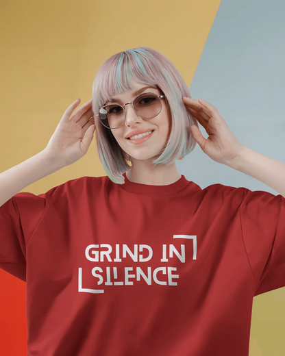 "Grind In Silence" | Women’s Motivational T-shirt
