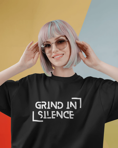 "Grind In Silence" | Women’s Motivational T-shirt