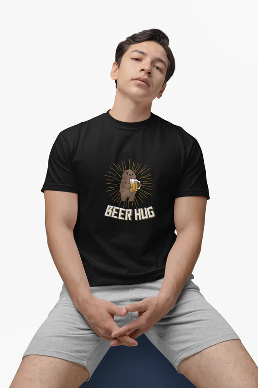 "Beer Hug" | Men 's T-Shirt for Beer Lovers