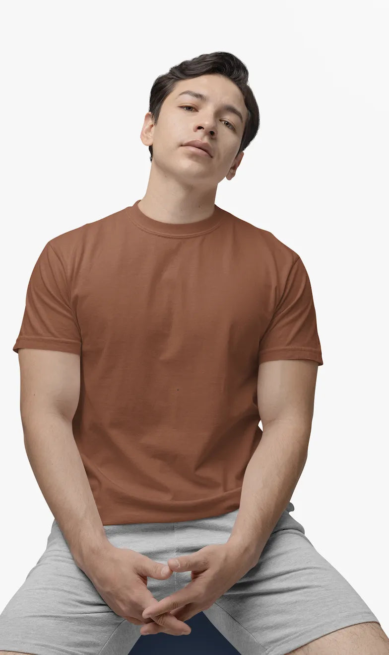 "S" - Men’s Regular Fit Solid T-shirt