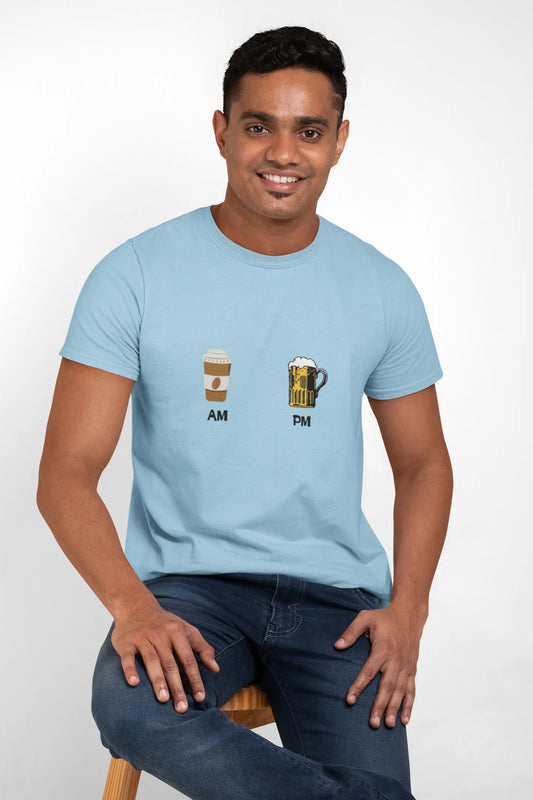 "AM PM" | Men 's T-Shirt for Beer Lovers