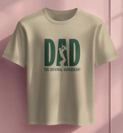 "Dad & Me" Beige T-Shirt | Heartwarming Gift for Fathers from Kids & Adults