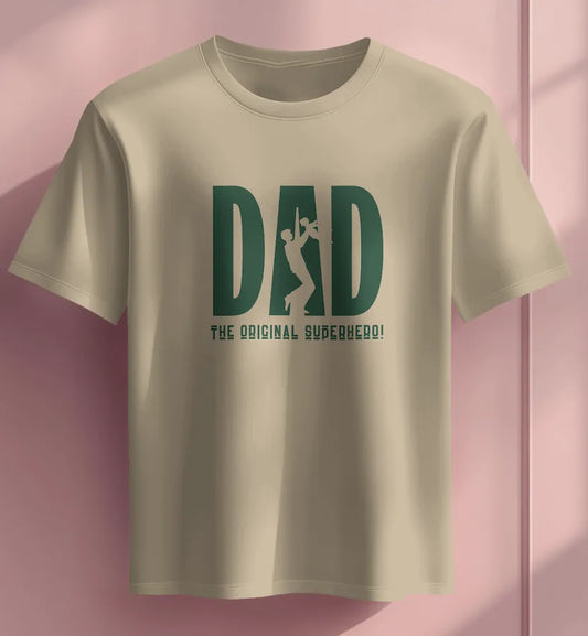 "Dad & Me" Beige T-Shirt | Heartwarming Gift for Fathers from Kids & Adults
