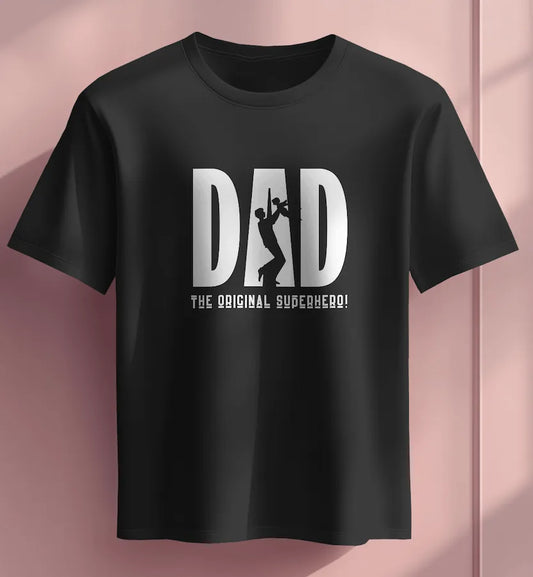 "Dad & Me" Black T-Shirt | Heartwarming Gift for Fathers from Kids & Adults
