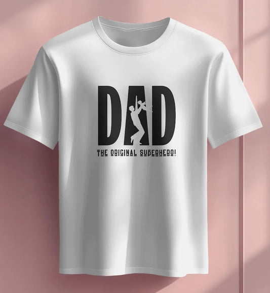 "Dad & Me" Off White T-Shirt | Heartwarming Gift for Fathers from Kids & Adults