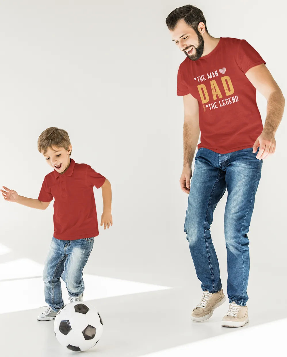 “Dad: The Man, The Myth, The Legend” Red T-Shirt – Bold Gift for Fathers