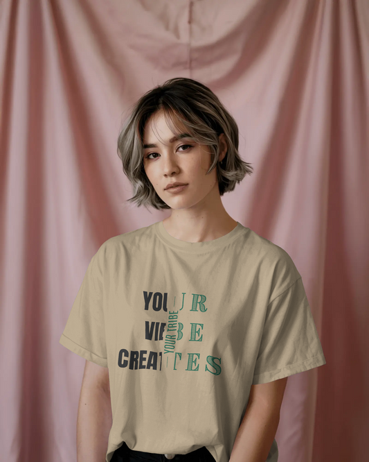"Your Vibe Creates Your Tribe" | Women’s Motivational T-shirt