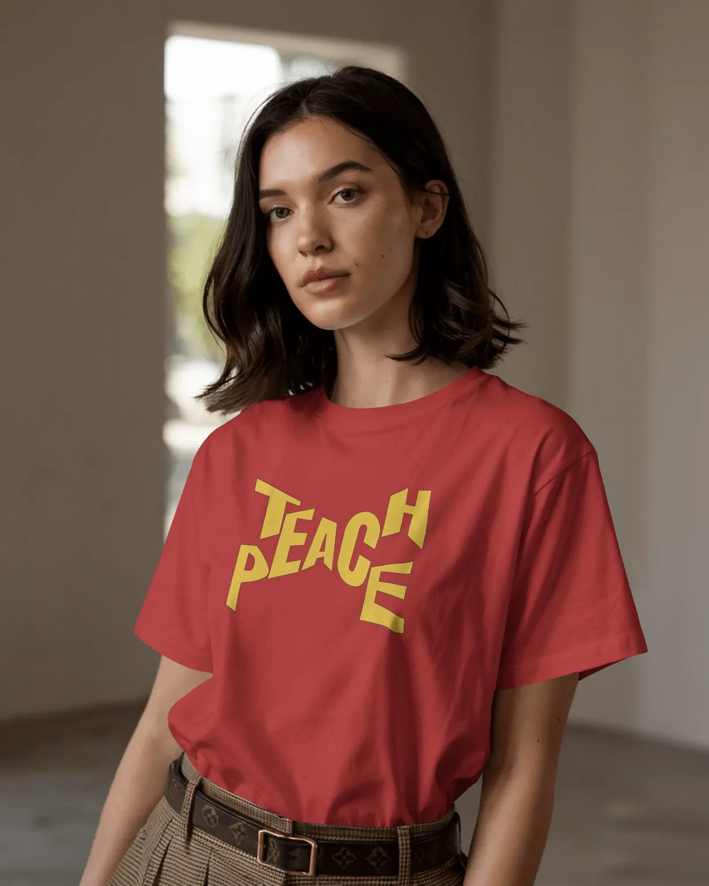 "Teach Peace" | Women’s Motivational T-shirt