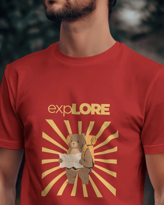 "expLORE" | Men 's T-Shirt for Travellers