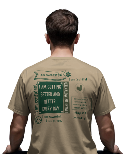 I Am Very Greatful | Men's Beige T-shirt | Double Impact