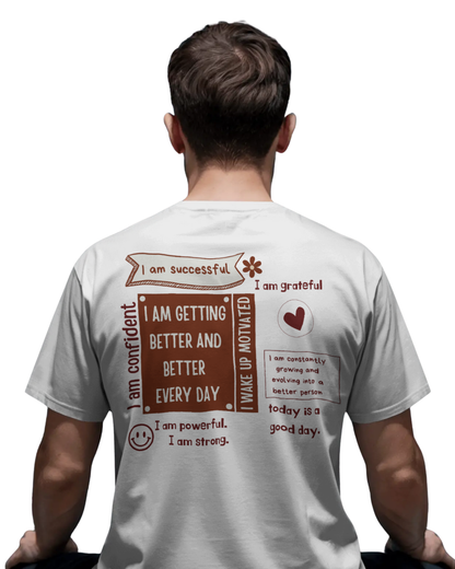 I Am Very Greatful | Men's Off-White T-shirt | Double Impact