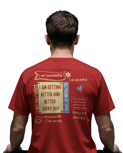 I Am Very Greatful | Men's Red T-shirt | Double Impact