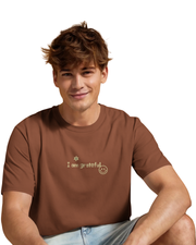 I Am Very Greatful | Men's Rust T-shirt | Double Impact