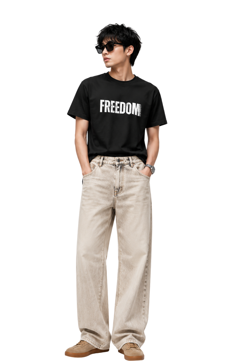 Freedom | Men's Black T-shirt | Motivational