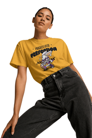 Progress Over Perfection | Women's Mustard T-shirt | Motivational