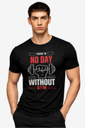 No Day Without Gym | Men's Black T-shirt | Muscle and Mind