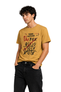 Think Outside | Men's Mustard T-shirt | Motivational