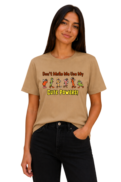 Cute Powers | Women's Beige T-shirt | Cartoon