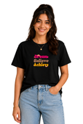 Dream Believe Achieve | Women's Black T-shirt | Motivational