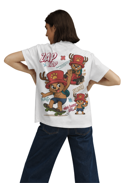 Zap Zazu | Women's Off-White T-shirt | Cartoon