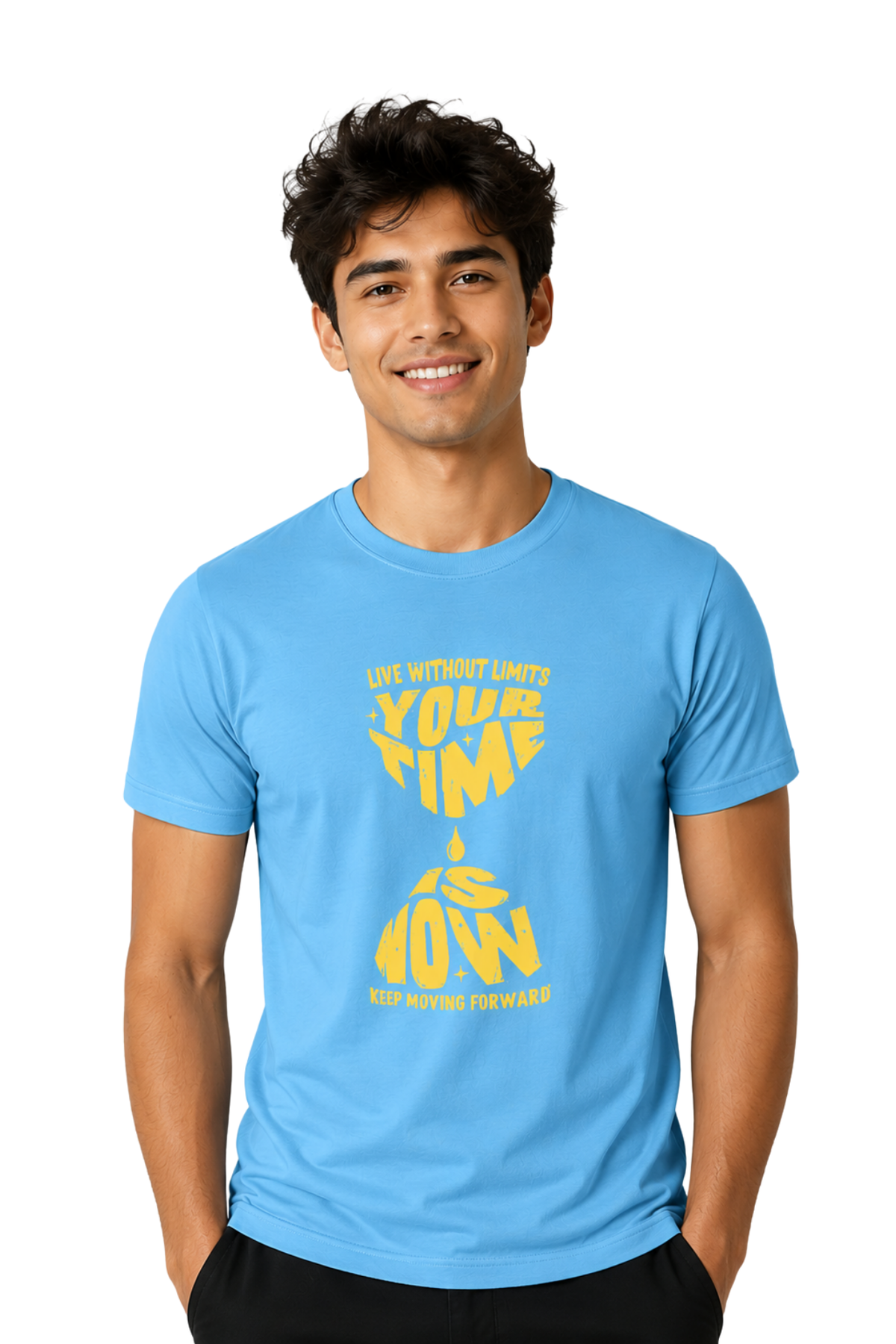 Live Without Limits | Men's SkyBlue T-shirt | Motivational