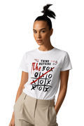 Think Outside | Women's Off-White T-shirt | Motivational