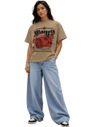 Money Mayhem | Women's Beige T-shirt | Cartoon