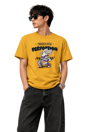 Energy Over Perfection | Men's Mustard T-shirt | Motivational