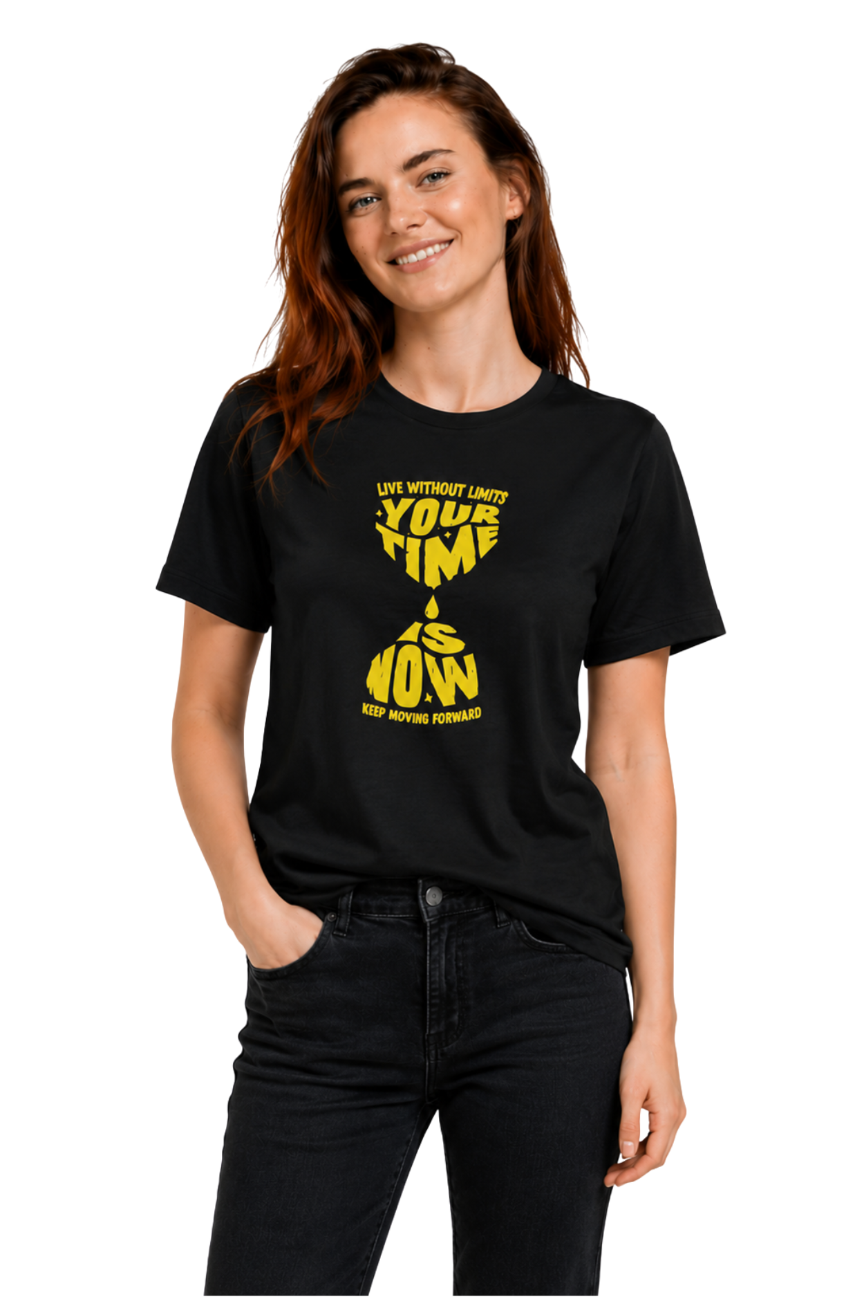 Live Without Limits | Women's Black T-shirt | Motivational