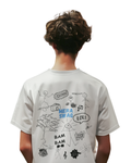 Mera Swag Doodle Vibe | Men's Off-White T-shirt | Double Impact