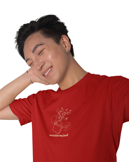 Midnight Karma Chaos Vibe | Men's Red T-shirt | Double Impact
