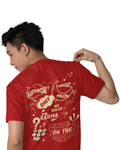 Midnight Karma Chaos Vibe | Men's Red T-shirt | Double Impact
