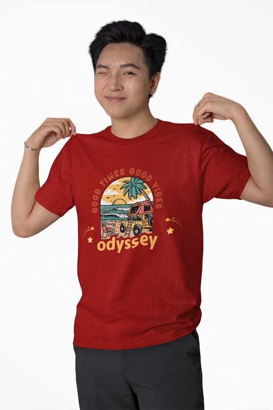 "Good Times_Good Vibes" | Men 's T-Shirt for Travellers