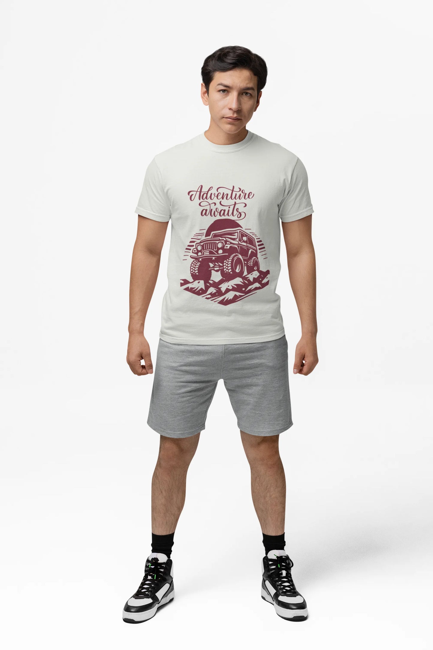 "Adventure Awaits" | Men 's T-Shirt for Travellers