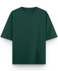 Bottle Green Drop Shoulder T-Shirt