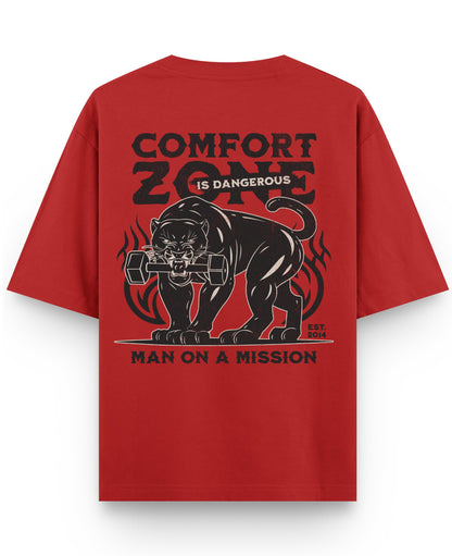 Red Oversized T-shirt Back Design