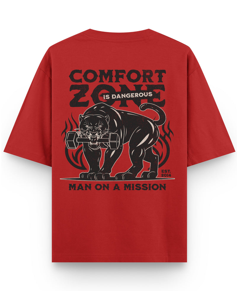 Red Oversized T-shirt Back Design
