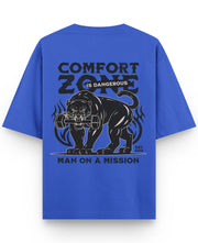 Royal Blue Oversized T-Shirt Back Design
