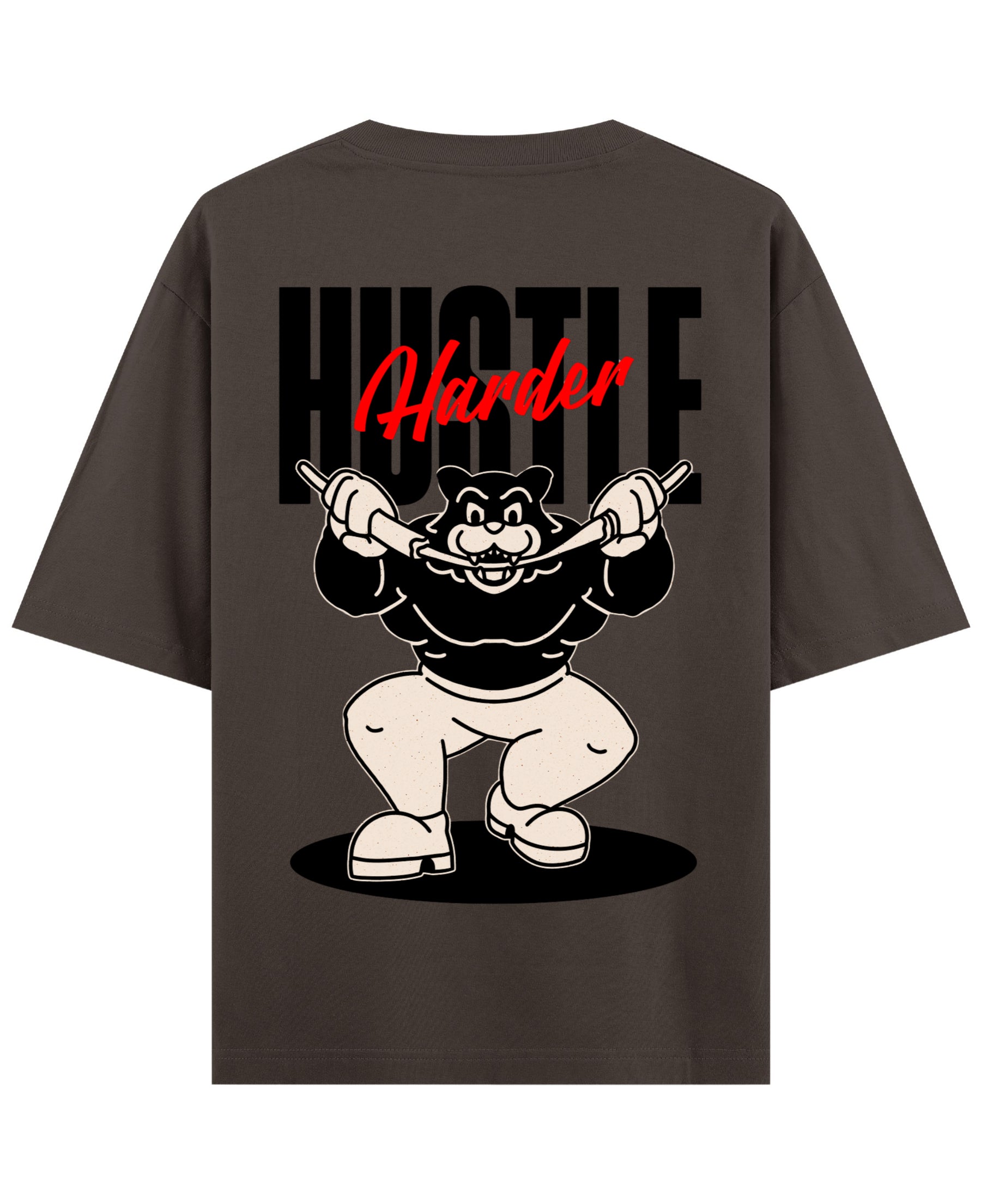 Coffee Oversized T-Shirt Back Design