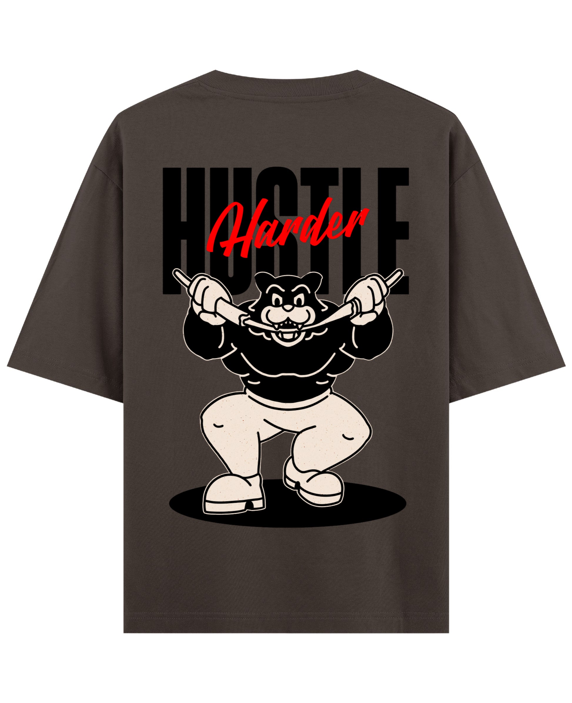 Coffee Oversized T-Shirt Back Design