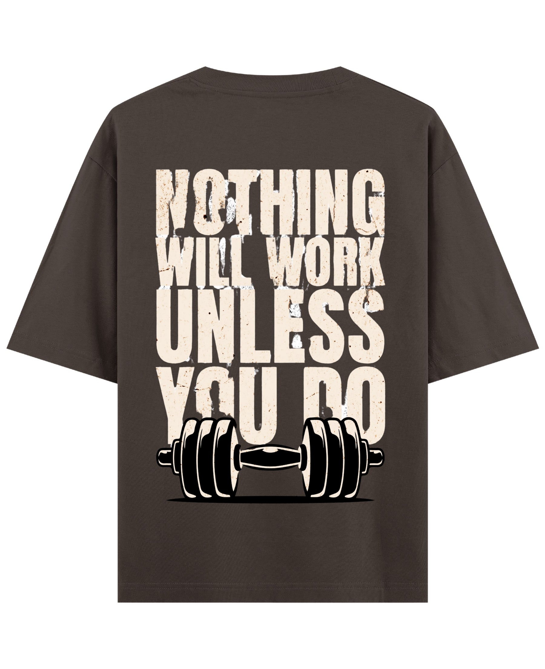 Coffee Oversized T-Shirt Back Design
