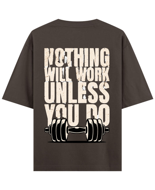 Coffee Oversized T-Shirt Back Design