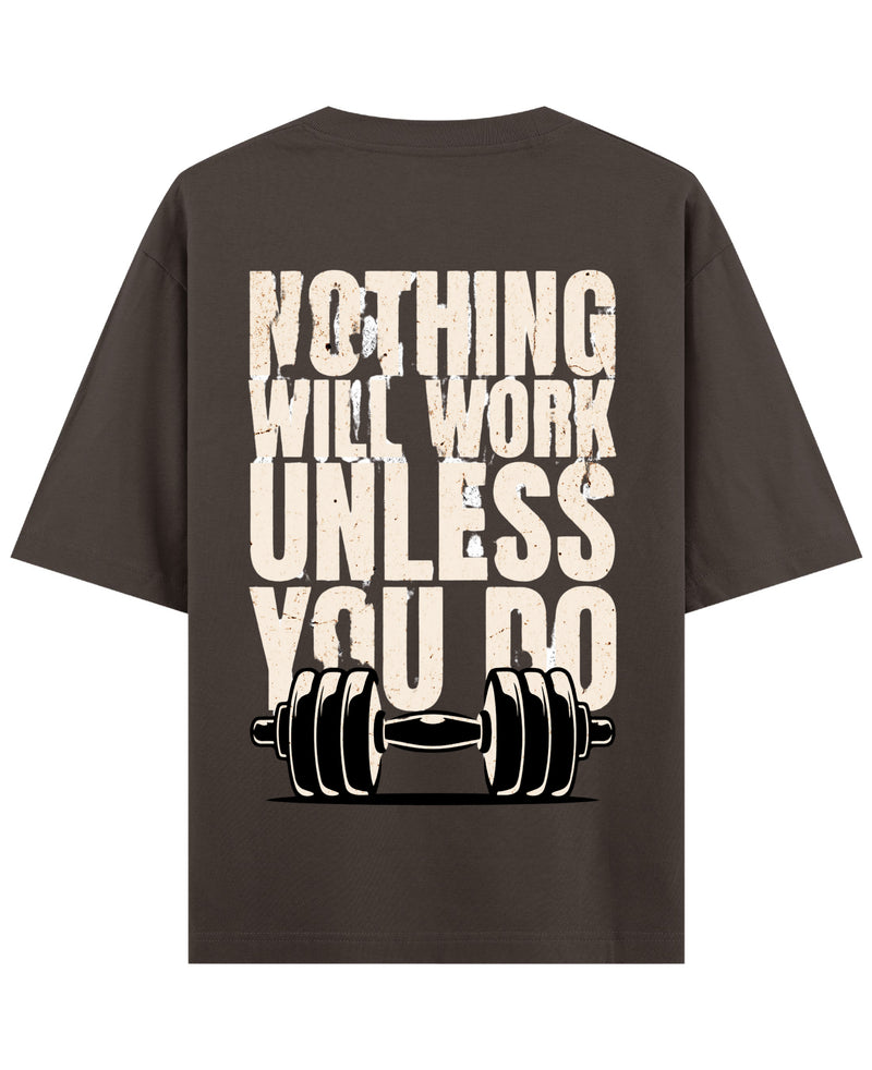 Coffee Oversized T-Shirt Back Design