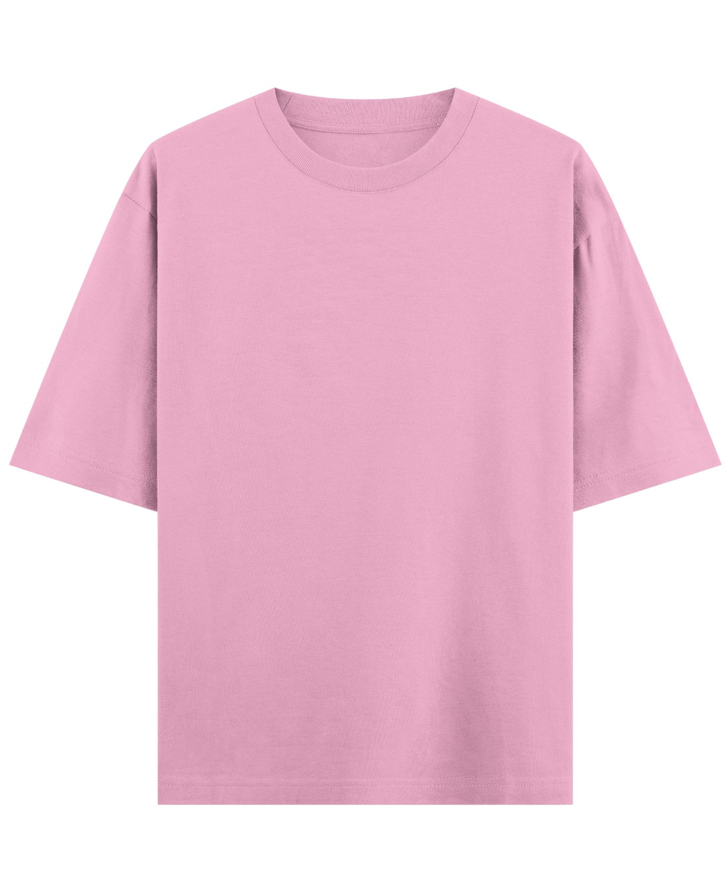Baby Pink Oversized T-Shirt Front Design