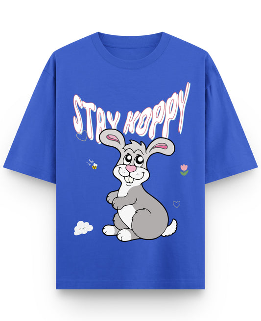 Royal Blue Oversized T-Shirt Front Design