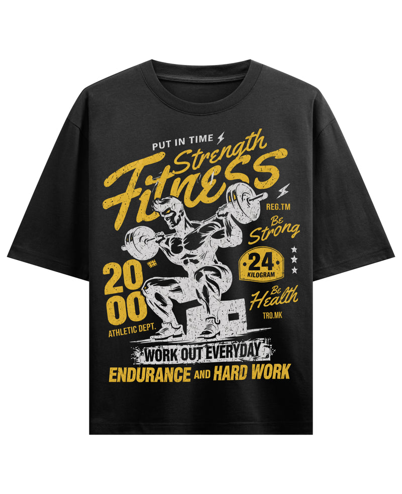 Black Oversized T-shirt Front Design