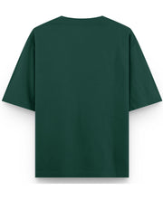 Bottle Green Oversized T-Shirt Back Design